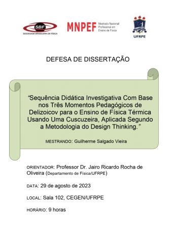 DEFESA DE DISSERTAÇÃO DE GUILHERME SALGADO VIEIRA