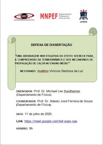 DEFESA DE DISSERTAÇÃO - AUDÊNIO VINÍCIUS BARBOSA DA LUZ